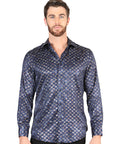 El General Navy/Gold Casual Long-Sleeve Shirt 44548