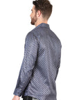 El General Navy Blue Casual Long-Sleeve Shirt 44551