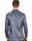 El General Navy Blue Casual Long-Sleeve Shirt 44551
