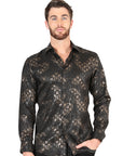 El General Black Casual Long-Sleeve Shirt 44574