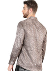 El General Brown Casual Long-Sleeve Shirt 44576