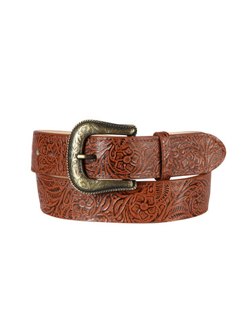 Women Denim Belt - El General - Chiseled - Cognac 44637