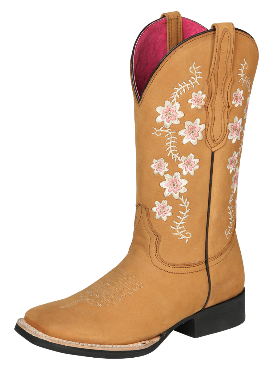 Cowboy Boot - El Geneal Rodeo - Woman Nobuck - Peach 44644