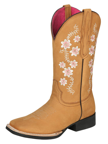 Cowboy Boot - El Geneal Rodeo - Woman Nobuck - Peach 44644