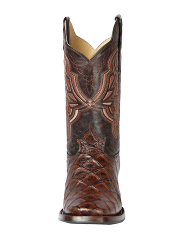 El General Rodeo Boot - Imit Pirarucu - Brown 44664