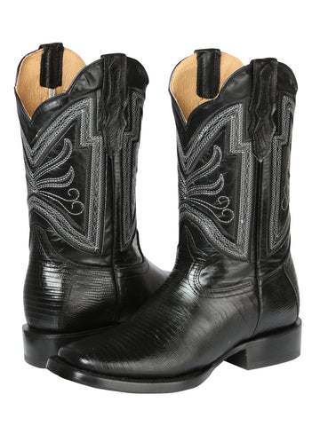 El General Rodeo Boot - Imit Lizard - Black 44666