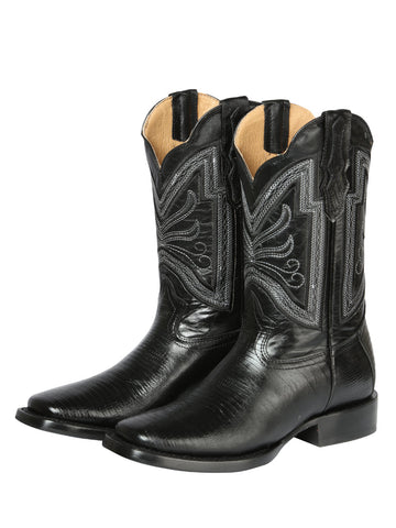 El General Rodeo Boot - Imit Lizard - Black 44666