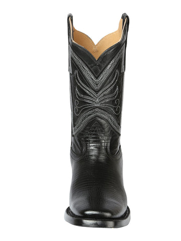 El General Rodeo Boot - Imit Lizard - Black 44666