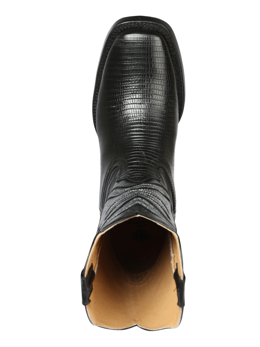 El General Rodeo Boot - Imit Lizard - Black 44666