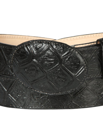 Cowboy Belt - El General - Imitation- Pirarucu - Black 44667