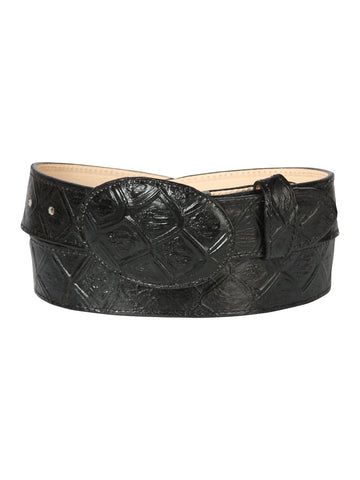 Cowboy Belt - El General - Imitation- Pirarucu - Black 44667