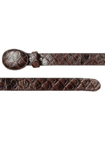 Cowboy Belt - El General - Imitation- Pirarucu - Brown 44668