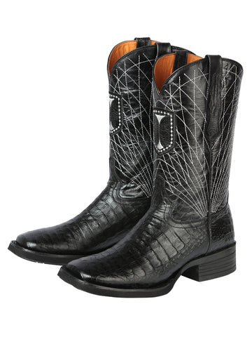 El General Rodeo - Printed Alligator leather boots - Black 44671