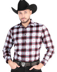 El General - Casual Long Sleeve Shirt -  Black/Red 44701