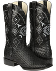 El General Men’s Petatillo Crazy Black Rodeo Boots 44884