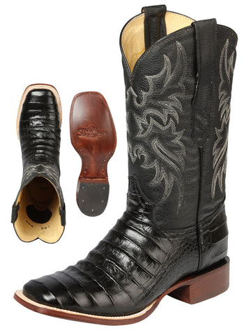 El General Rodeo - Printed Alligator leather boots - Black 44938