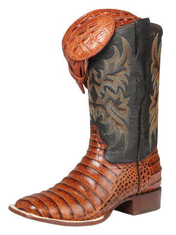 El General Rodeo - Printed Alligator leather boots - Cogñac 44939