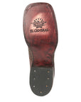 El General Men’s Python Imitation Brown Ankle Boots 45092
