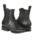 El General Men’s Python Imitation Black Ankle Boots 45093