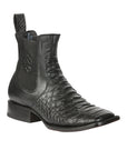 El General Men’s Python Imitation Black Ankle Boots 45093