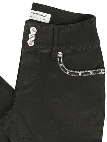 Centenario Hip-Up Skinny Denim Jeans - Black 45318