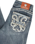 Centenario Hip-Up Bootcut Denim Jeans - Dark Blue 45321