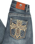 Centenario Bootcut Denim Jeans - Dark Blue 45323
