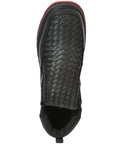Sefeni Men’s Double Zipper Shoe Crazy Leather - Black 45394