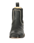 El General Men’s Leather Ankle Boots - Black 45420