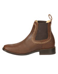 El General Men’s Leather Ankle Boots - Brown 45421
