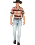 Centenario Men's Premium Denim Boot Cut Pants - Light Blue 45531