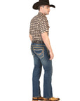Centenario Men’s Bootcut Jeans - Dark Blue 45534