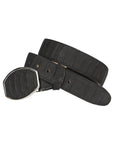 Men’s Western Belt El General Imitation Python - Black 45569
