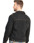 El General Men’s Black Denim Sherpa-Lined Jacket 45641