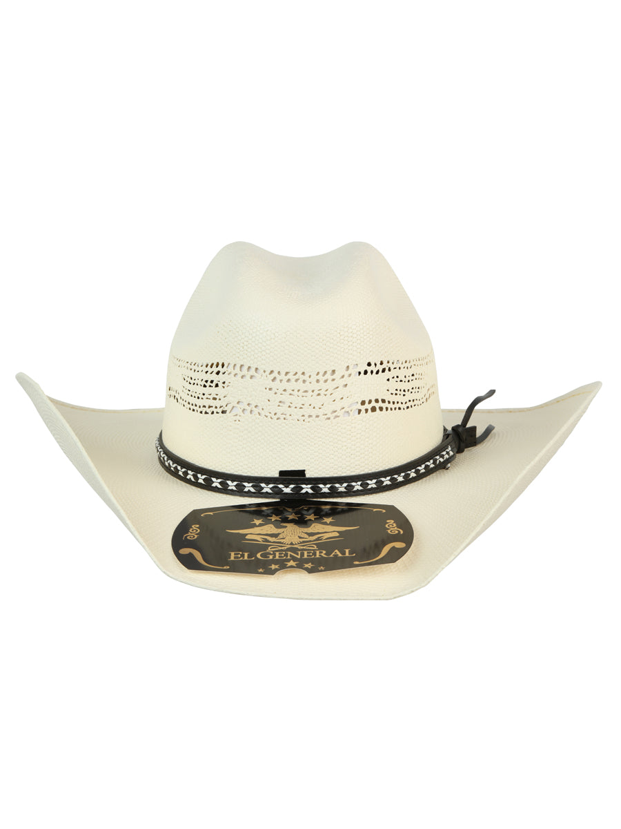 Men&#39;s El General 20X Palm Straw Western Hat - Bangora Toro 45763