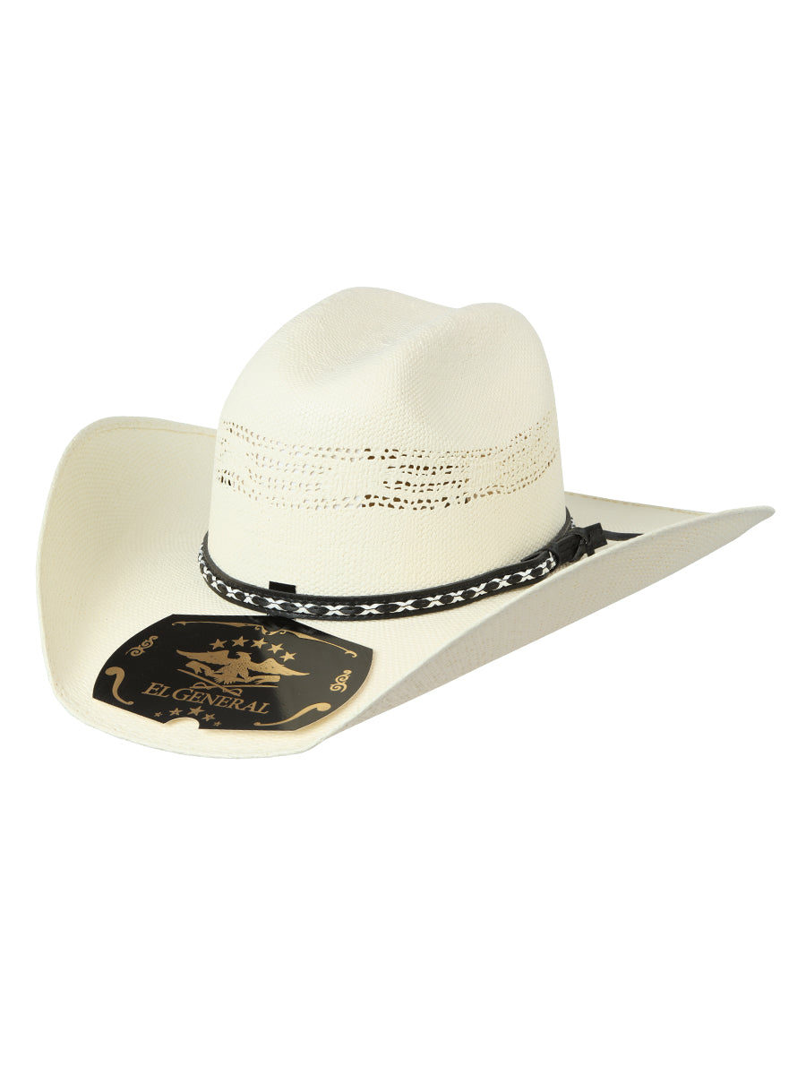 Men&#39;s El General 20X Palm Straw Western Hat - Bangora Toro 45763