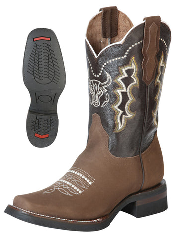 El General Rodeo Boot - Nobuck Camel 51113