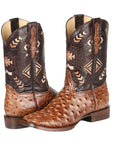 El General Rodeo Boot - Printed Ostrich Shedron 51239