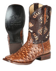 El General Rodeo Boot - Printed Ostrich Shedron 51239