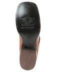 El General Rodeo Boot - Printed Ostrich Shedron 51239