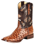 El General Rodeo Boot - Printed Ostrich Shedron 51239