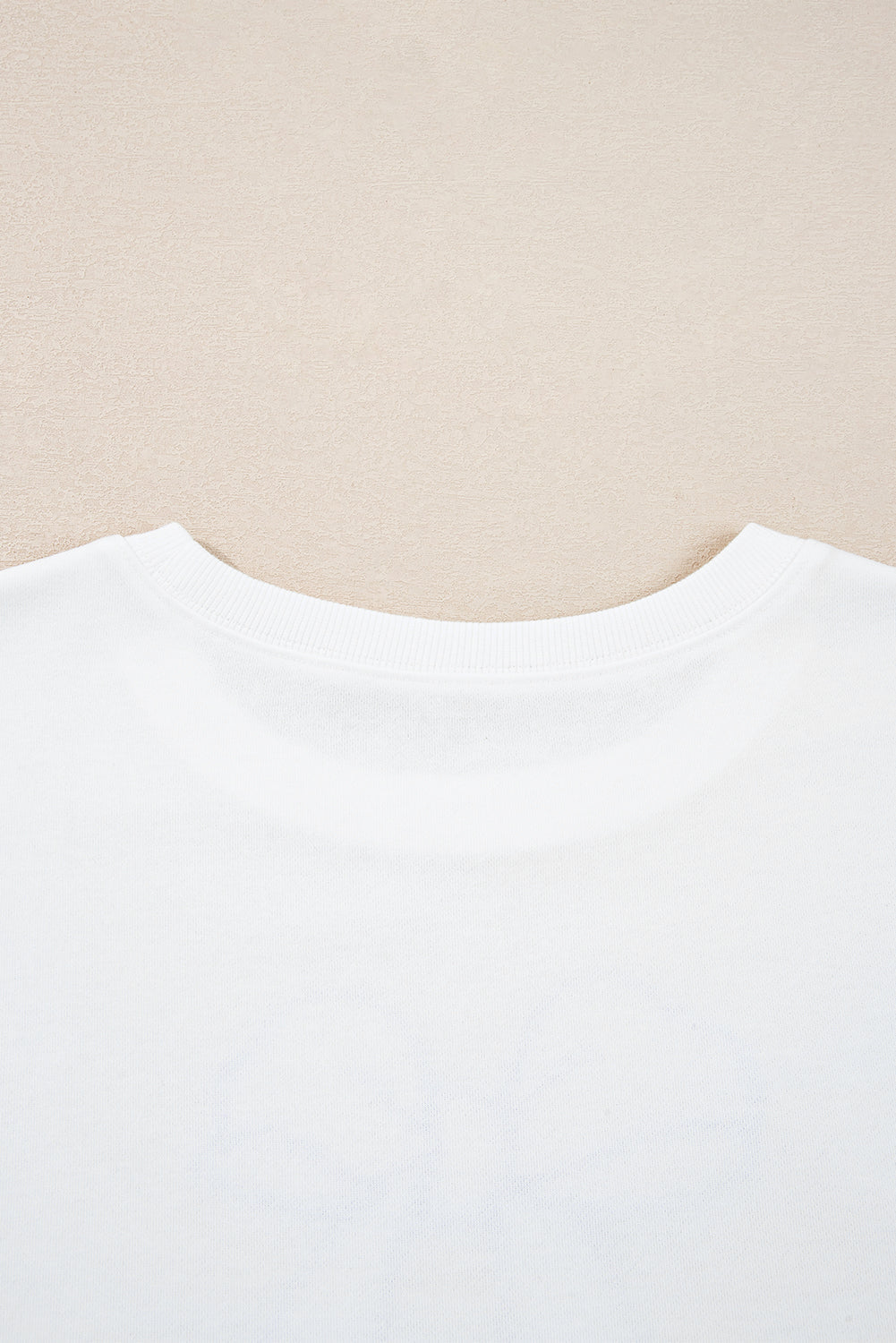 Beige Big Bow Accent Plus Size Drop Shoulder Sweatshirt