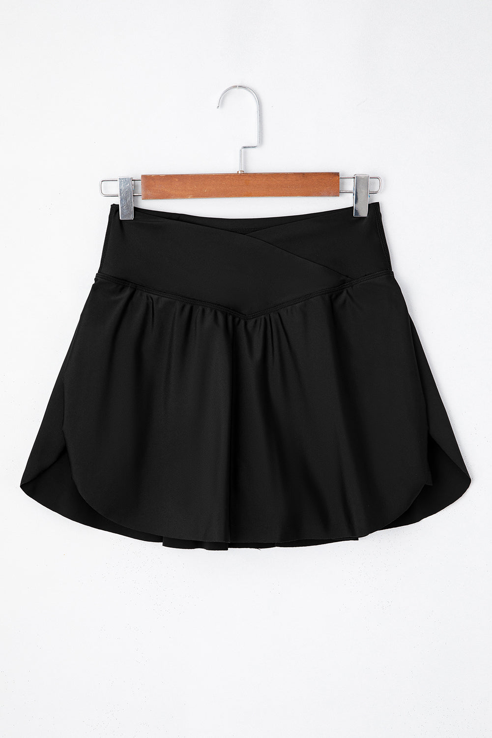 Helen Pocketed Crossover High Waist Swim Skort
