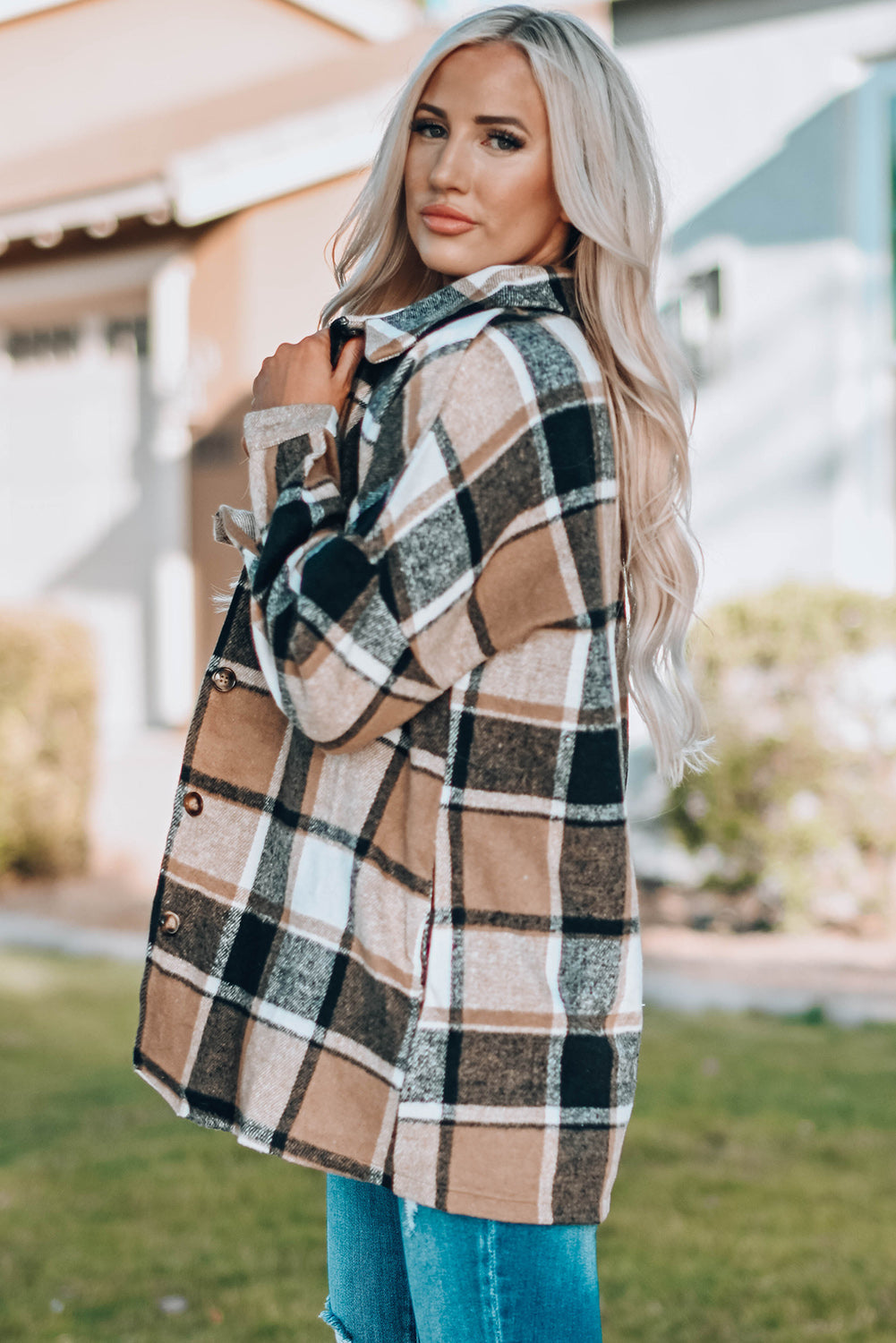 Mia Plaid Print Shirt