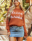 Hello Pumpkin Graphic Sweater