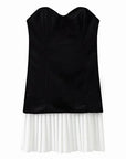 Strapless Velvet Dress