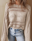 Emma Cable Knit Cropped Sweater