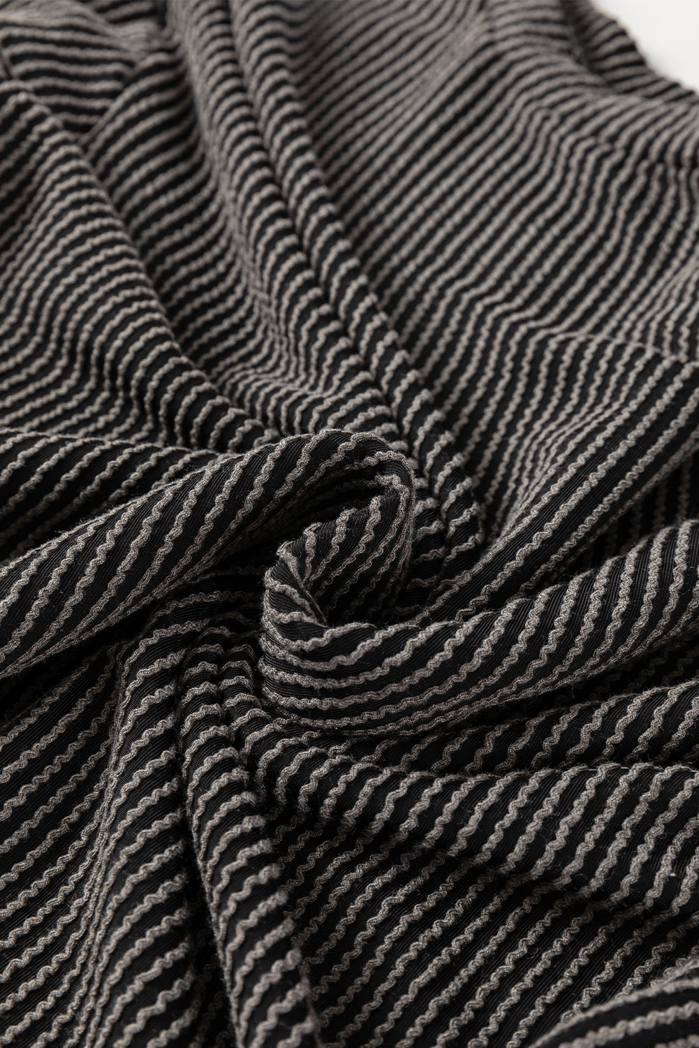 Corded Knit Long Sleeve Top and Shorts Set