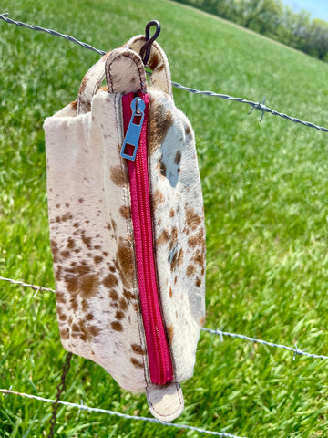 Cowhide Cosmetic Bag