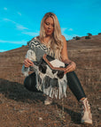 Maria Cowhide Fringe Purse